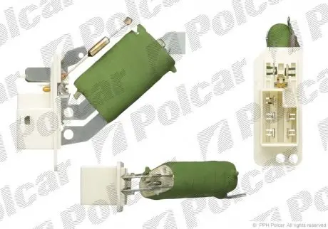 5507KST2 Резистор обдуву Opel Astra F 1.4 91-/Vectra A 2.0 94- POLCAR подбор по vin на Brocar