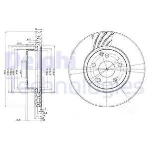 BG3756 Тормозной диск DELPHI підбір по vin на Brocar
