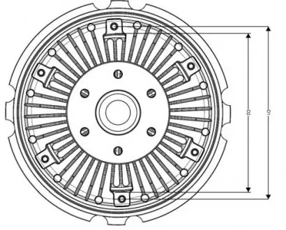49713 ВИСК ЗЧЕПЛЕННЯ. ФОРД ТРАНЗИТ 2.4D 06- NRF підбір по vin на Brocar