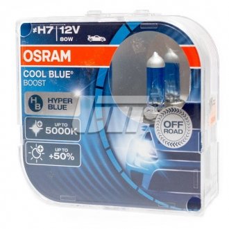 62210CBBHCB Автолампа Osram 62210cbbhcb Cool Blue Boost H7 PX26d 80 W светло-голубая OSRAM подбор по vin на Brocar