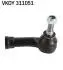 VKDY311051 Наконечник рул. тяги правий (d 18mm) Т4 -96 SKF підбір по vin на Brocar