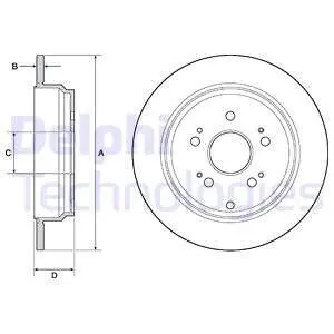 BG4694C Гальмівний диск DELPHI підбір по vin на Brocar