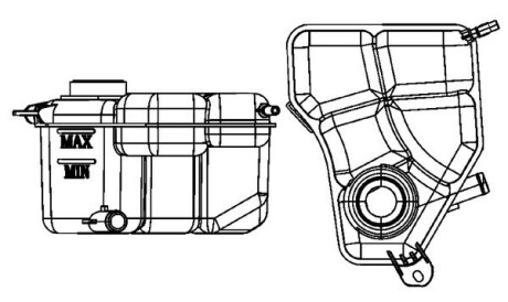 CRT133000S Бачок расширительный Ford Fiesta 1.4/1.6 01-08/Fusion 1.25-1.6 02-12 MAHLE / KNECHT подбор по vin на Brocar