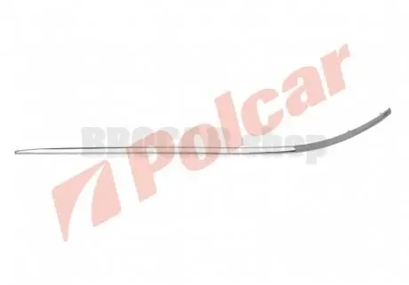 5015077 Ліва накладка бампера MERCEDES W210 00- POLCAR підбір по vin на Brocar