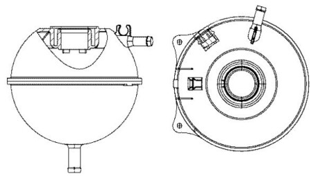 CRT23000S Бачок расширительный VW T4 91-03 MAHLE / KNECHT подбор по vin на Brocar