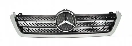 9018800385 Решетка радиатора MB Sprinter CDI 03- (c улыбкой и значком) ROTWEISS подбор по vin на Brocar