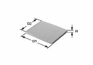 NC2322CA Фильтр, воздух во внутренном пространстве CLEAN FILTERS подбор по vin на Brocar