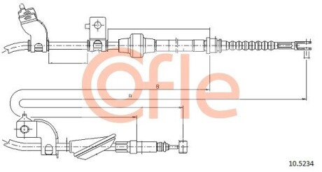 105234 Трос ручника COFLE підбір по vin на Brocar