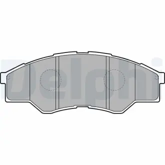 LP2060 Гальмівні колодки, дискове гальмо (набір) DELPHI підбір по vin на Brocar