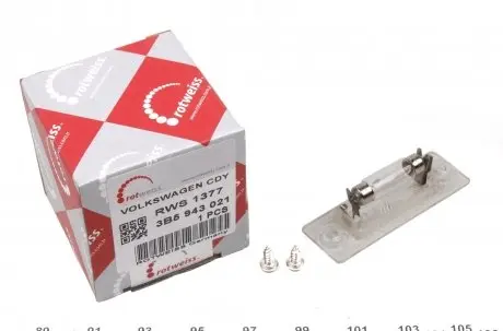 RWS1377 Підсвітка номера VW Caddy III/T5 03- ROTWEISS підбір по vin на Brocar