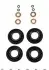 ES22546 Комплект уплотнителей форсунок Citroen Jumper/Ford Transit 2.2TDCi/2.2HDi 06- (на 4 шт)(36mm) DP підбір по vin на Brocar