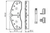 0986494548 Комплект тормозных колодок BOSCH підбір по vin на Brocar