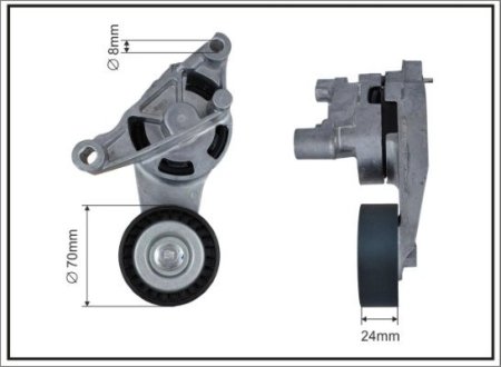 101691SP Натяжная планка паса поликлин. Audi A3/Skoda/VW 1.9/2.0Tdi 03- CAFFARO подбор по vin на Brocar