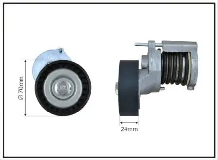 500251SP Натяжник паска Audi/Seat/Skoda/Vw 1.9SDI/1.9TDI/2.0TDI 99- CAFFARO подбор по vin на Brocar