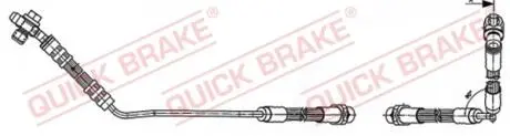 59941X Шланг гальмівний QUICK BRAKE підбір по vin на Brocar