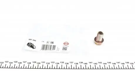 587360 Болт слива масла Hyundai Accent/Tucson/Santa Fe/Kia Rio/Cerato 1.1D-2.2D 01- (M14x1.5x23) ELRING подбор по vin на Brocar
