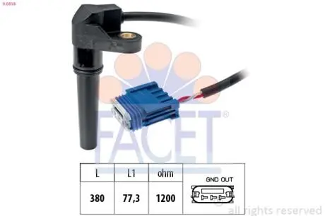 90618 Датчик положення розподілвалу Citroen Jumpy / Peugeot Expert / Renault Kangoo 1.4-2.0 i 97-> FACET підбір по vin на Brocar