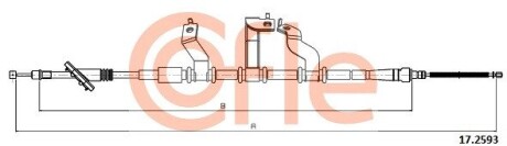 172593 Трос COFLE підбір по vin на Brocar