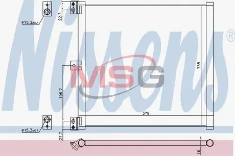 940703 Конденсатор NISSENS подбор по vin на Brocar
