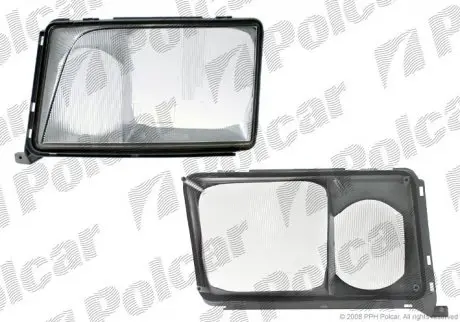 5014112U Стекло фары MERC.W124+E-KL., 84- POLCAR подбор по vin на Brocar