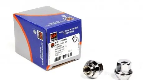 SS1178ORJ Гайка колісна Ford Connect 02- (хром) DP підбір по vin на Brocar
