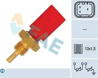 33725 Датчик температури системи охолодження FAE підбір по vin на Brocar