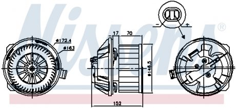 87228 Dmuchawa CITROEN C5 DC DE 00- NISSENS підбір по vin на Brocar