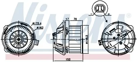 87228 Вентилятор салону NISSENS підбір по vin на Brocar
