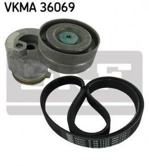 VKMA36069 Роликовий модуль натягувача ременя (ролик, ремінь) SKF підбір по vin на Brocar