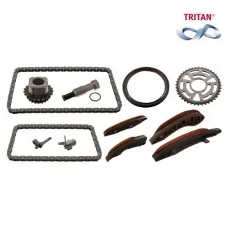 102040 Комплект цепи ГРМ BMW 3 (E93/F30)/X3 (F25)/X5 (F15) 06-18 (z=86/70) (N47/B47) FEBI BILSTEIN подбор по vin на Brocar
