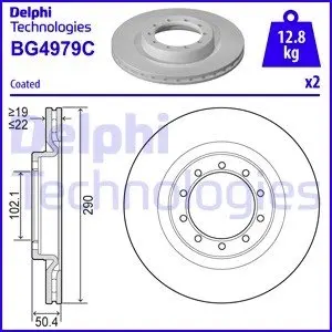 BG4979C Тормозные диски DELPHI подбор по vin на Brocar