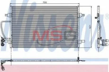 94345 Конденсатор, кондиционер NISSENS подбор по vin на Brocar