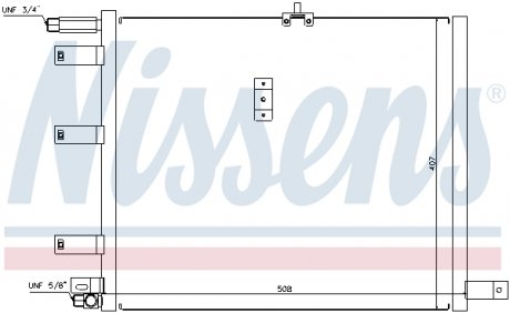 94300 Радіатор кондиціонера NISSENS підбір по vin на Brocar