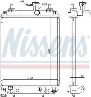 617549 Теплообменник NISSENS подбор по vin на Brocar
