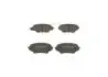 0986494322 Комплект тормозных колодок, дисковый тормоз BOSCH підбір по vin на Brocar