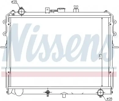 67358 Радіатор, охолодження двигуна NISSENS підбір по vin на Brocar