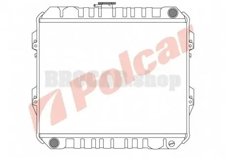 8174082 Радіатор двигуна HILUX POLCAR підбір по vin на Brocar