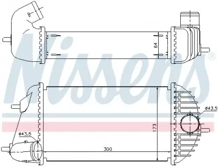 96465 Інтеркулер NISSENS підбір по vin на Brocar