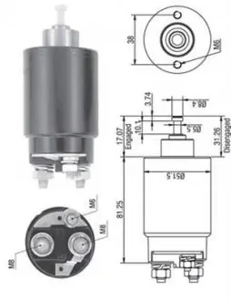 AME0264 ЕЛЕКТРО реле, що втягує TRN 97 MOTORCRAFT MAGNETI MARELLI підбір по vin на Brocar
