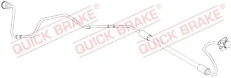 96014 Гальмівний шланг QUICK BRAKE підбір по vin на Brocar