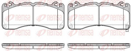 174902 Колодки гальмівні дискові REMSA підбір по vin на Brocar