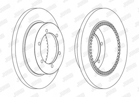 562840JC Диск гальмівний JURID підбір по vin на Brocar