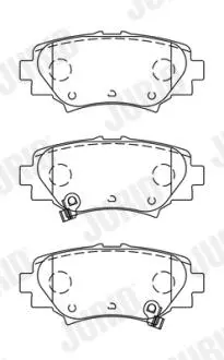 573614J Тормозные колодки задн.Mazda 3 13- JURID подбор по vin на Brocar
