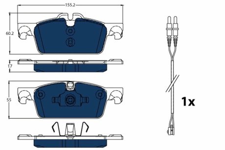 GDB1929BTE Тормозные колодки, дисковые TRW подбор по vin на Brocar