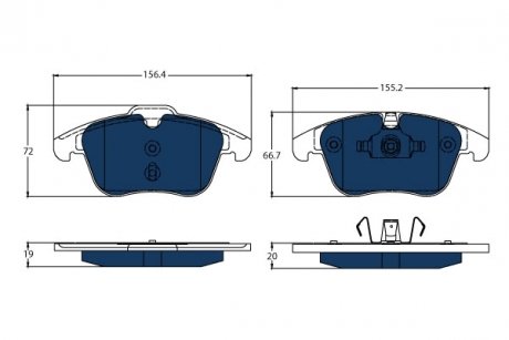 GDB1683BTE KLOCKI HAM. TRW подбор по vin на Brocar