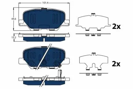 GDB3583BTE KLOCKI HAM. TRW подбор по vin на Brocar