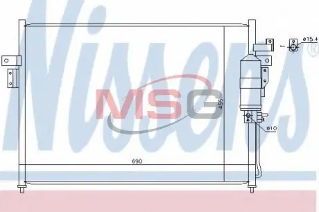 940445 Конденсер NISSENS підбір по vin на Brocar