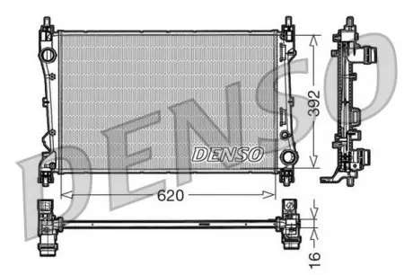 DRM09113 Радіатор DENSO підбір по vin на Brocar