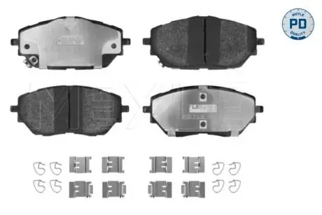 0252278218PD Колодки гальмівні (передні) Toyota C-HR 16- MEYLE підбір по vin на Brocar