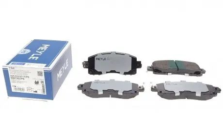 0252220117PD Колодки гальмівні (передні) Subaru Impreza 2.0 i 16-/XV 1.6-2.0 i 17- MEYLE підбір по vin на Brocar